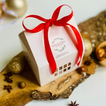 Load image into Gallery viewer, Four Mini Christmas Candles Gift Set – 4 Scented Candles in House Gift Box