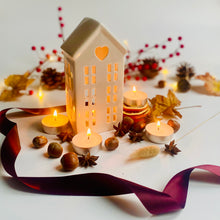 Load image into Gallery viewer, House Tea Light Holder &amp; Scented Tea Lights Gift Set
