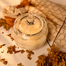 Load image into Gallery viewer, Autumn Pumpkin Three Wick Candle – Clear