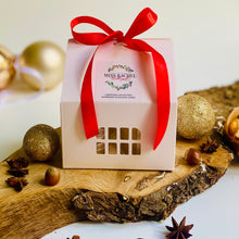 Load image into Gallery viewer, Four Mini Christmas Candles Gift Set – 4 Scented Candles in House Gift Box