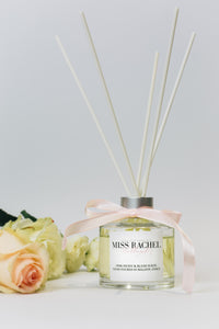 Pink Peony & Blush Suede Luxury Reed Diffuser