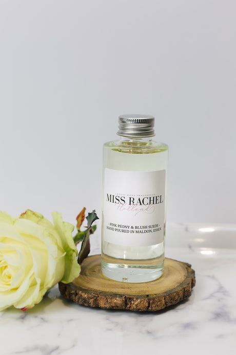 Pink Peony & Blush Suede Luxury Reed Diffuser Refill